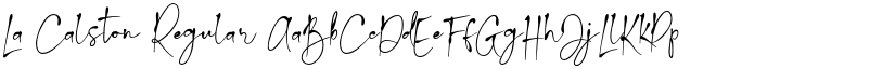La Calston Regular font