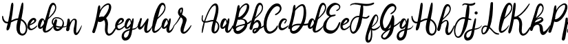 Hedon Regular font