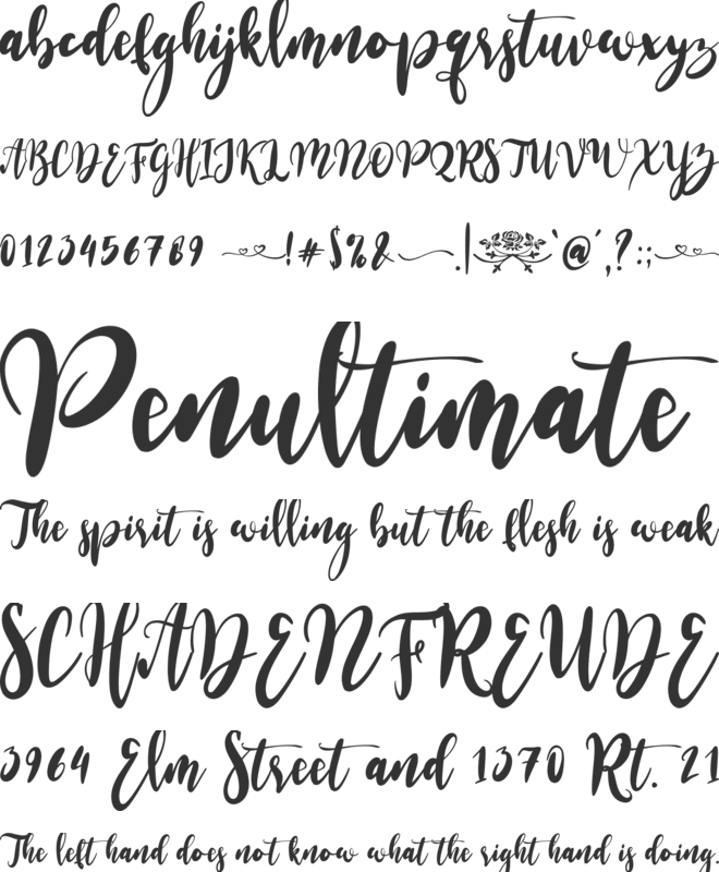 Anggie Maggie font preview