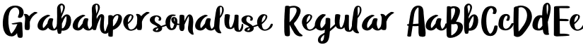 Grabahpersonaluse Regular font