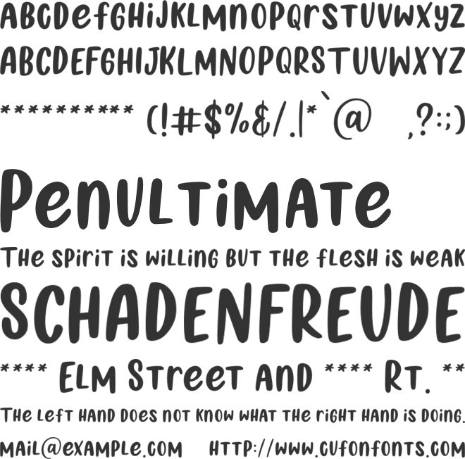 SummerLoving font preview