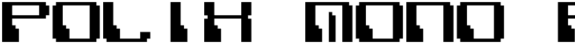 Polix Mono Regular font