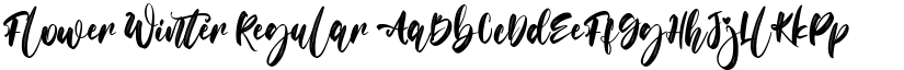 Flower Winter Regular font