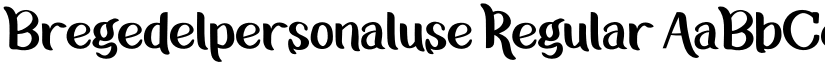 Bregedelpersonaluse Regular font