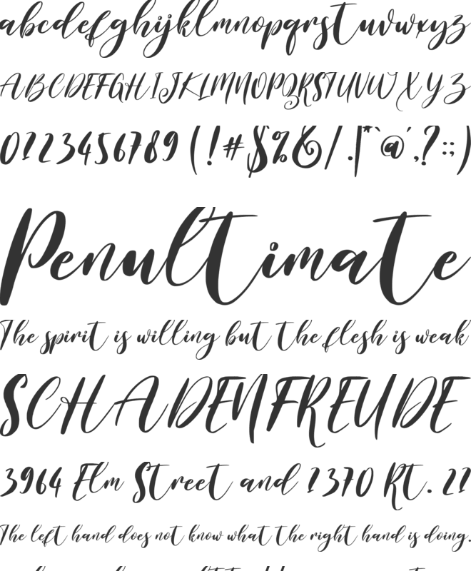 Britney Valentine font preview