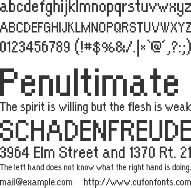 Orange Kid font preview