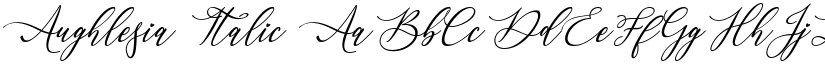 Aughlesia Italic font