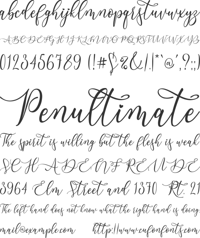 Aughlesia font preview