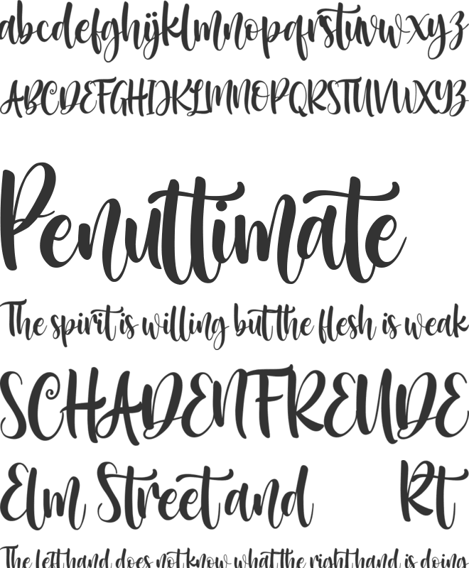 MelodyChristmas font preview