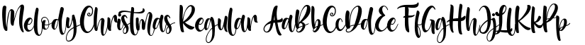 MelodyChristmas Regular font