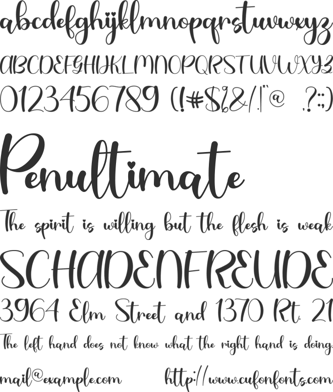 Love Lea - Personal Use font preview