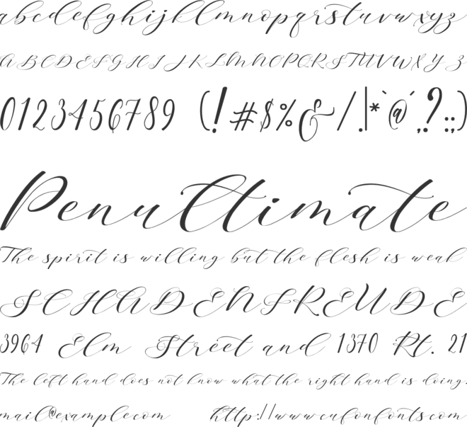 Brainlove font preview