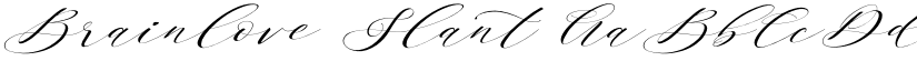 Brainlove Slant font