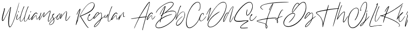 Williamson Regular font