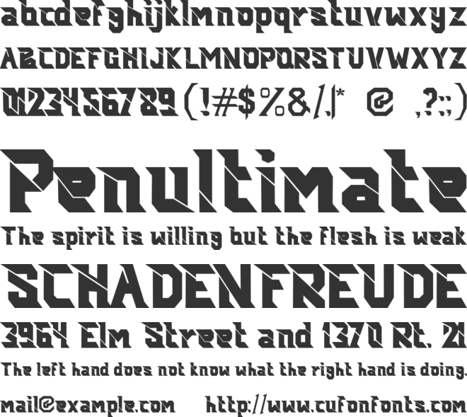 FASTRACE font preview