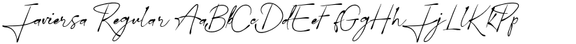 Javiersa Regular font