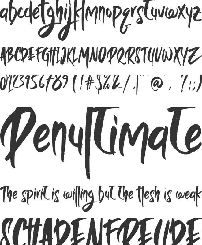 Wild Crow font preview