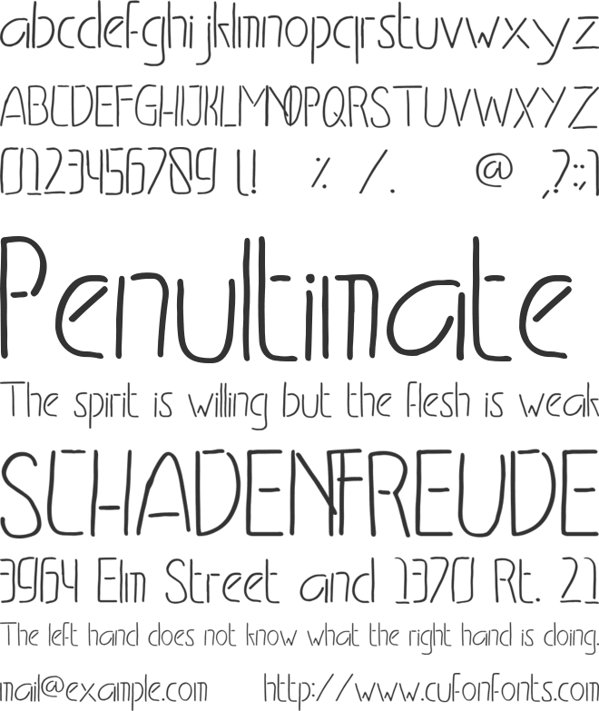 Neonidas font preview