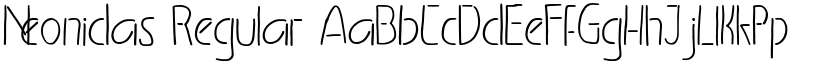 Neonidas Regular font
