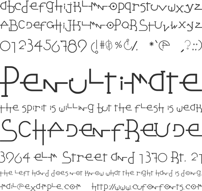 Stretched Signature Best font preview