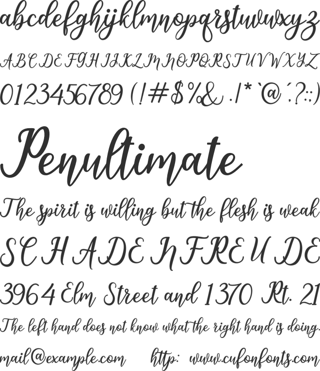 hawthorn font preview
