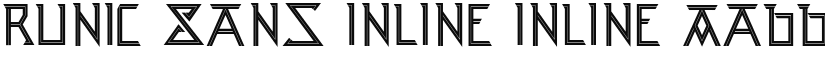 Runic Sans Inline font download