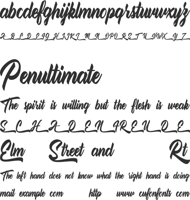 Oblady FREE font preview