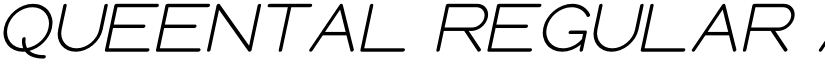 Queental Regular font