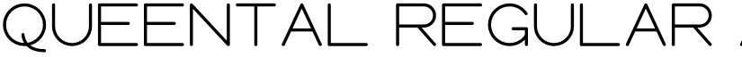 Queental Regular font