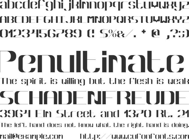 Hyperbola font preview