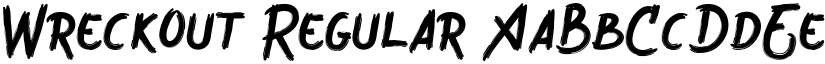 Wreckout font download