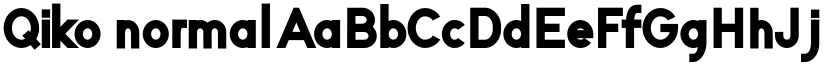 Qiko normal font