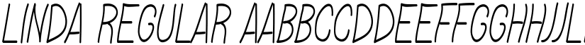 Linda Regular font