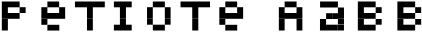 Petiote font