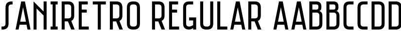 Saniretro Regular font