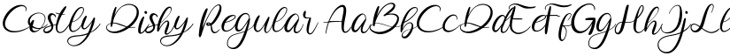 Costly Dishy Regular font