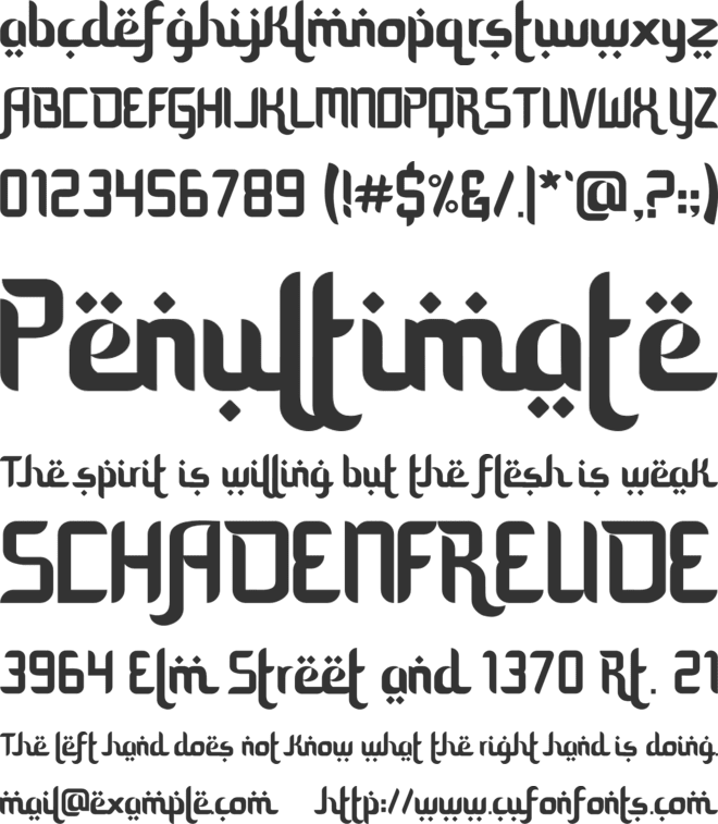 mozaik ramadhan font preview