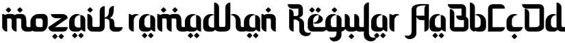 mozaik ramadhan Regular font