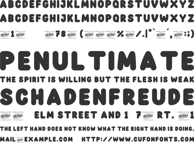 Keepsmile font preview