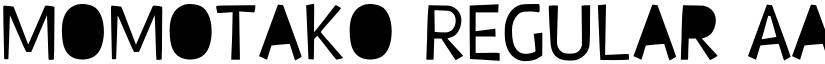 Momotako Regular font