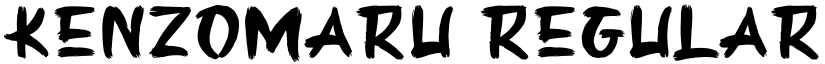 Kenzomaru Regular font