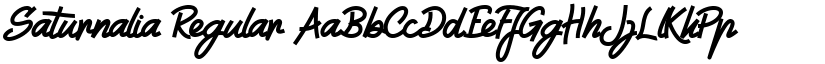 Saturnalia Regular font