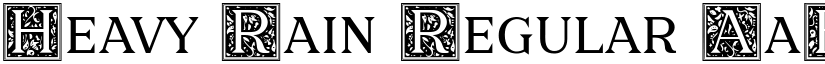Heavy Rain Regular font