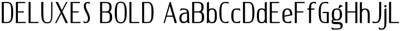 DELUXES BOLD font