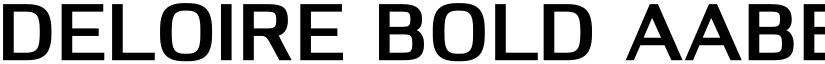 Deloire Bold font