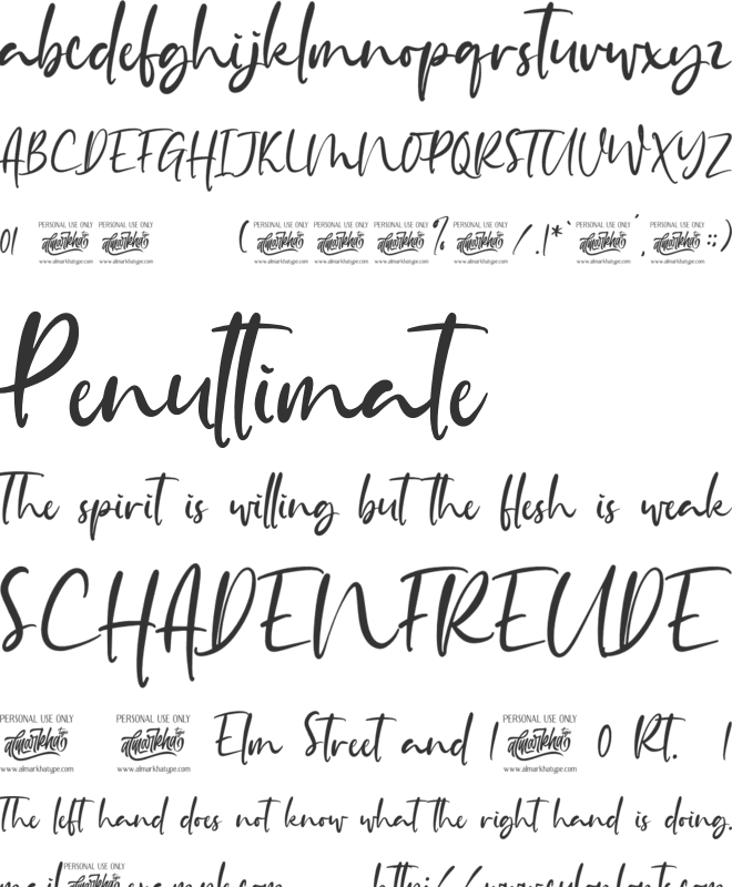Autumnilla font preview
