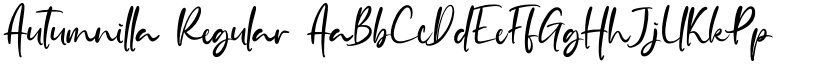 Autumnilla Regular font