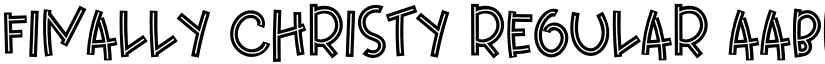 Finally Christy Regular font