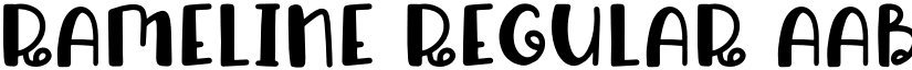 Rameline Regular font