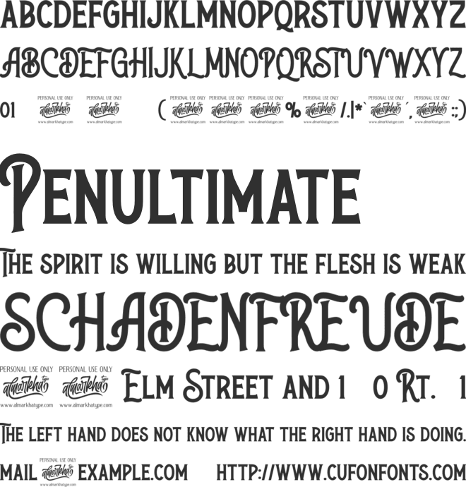 Walker Knight font preview